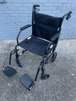Equate transporter wheelchair black