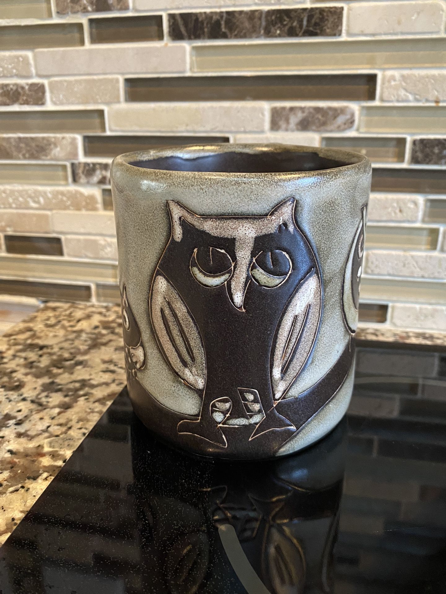 Owl coffee tea mug/ planter