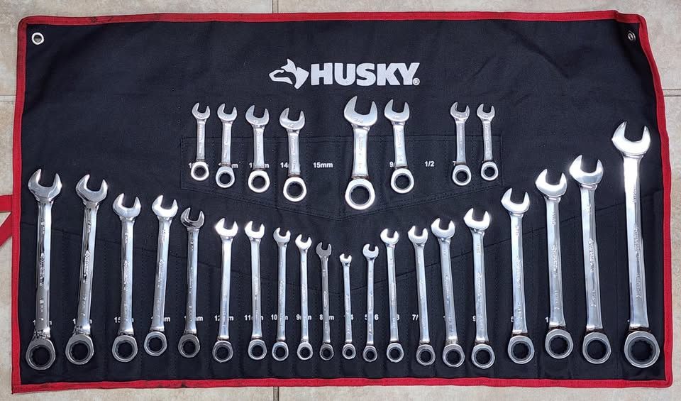 Husky Ratcheting Wrench Set with Pouch (28-Piece)