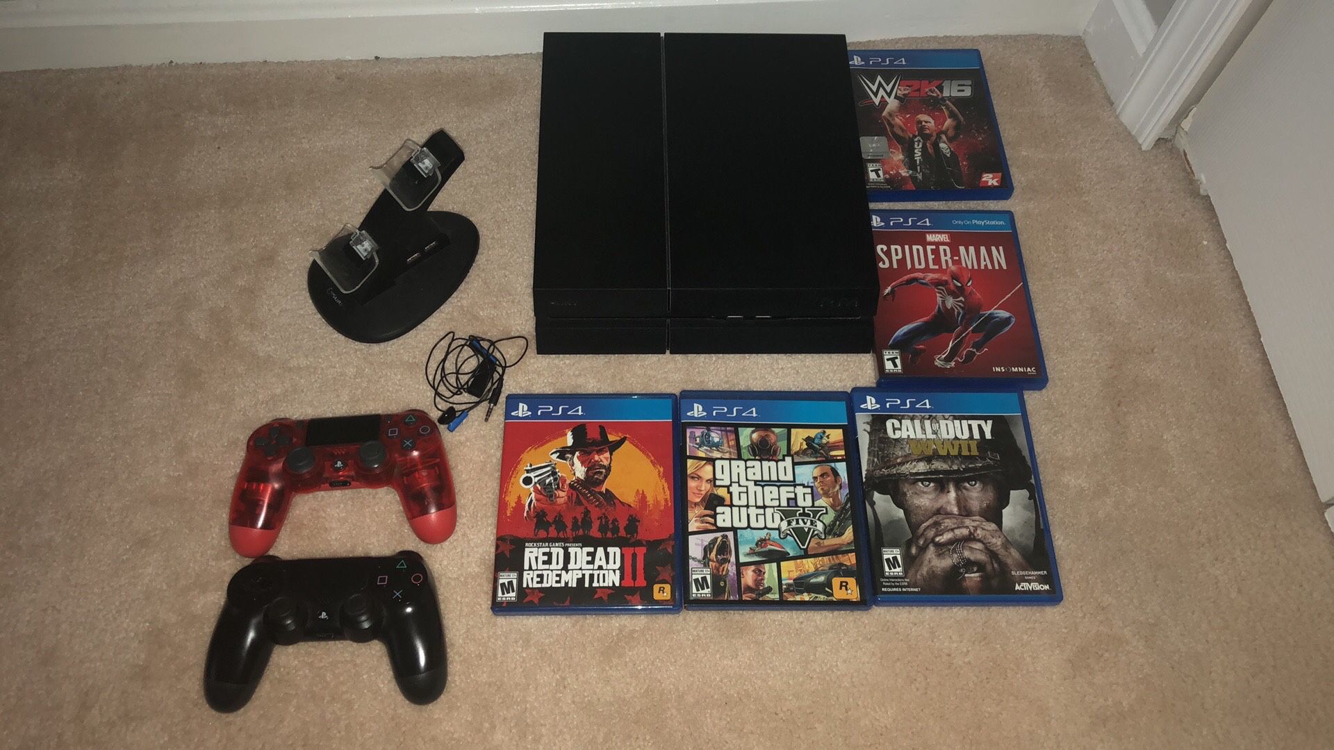 SONY PlayStation 4 CUH-1215A 500 GB + GAMES & EXTRAS *ALL TESTED & WORKING*
