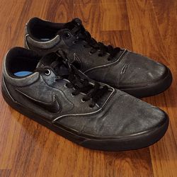 Nike SB Charge Canvas Triple Black Men’s Shoes Size 10.5