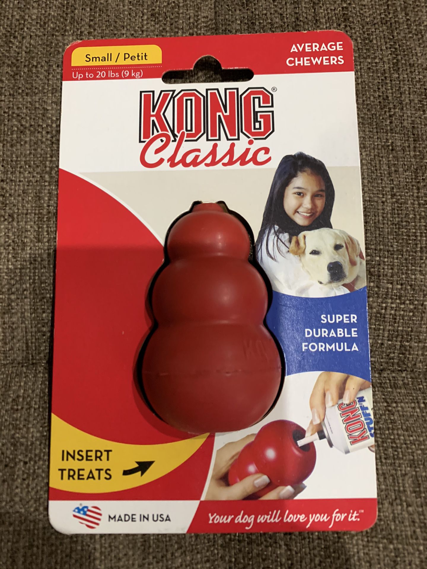 Kong Classic Small (20lbs. Or Less) Dog Chew Toy; Red