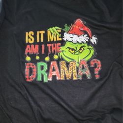 Custom Grinch Drama Graphic Tee 