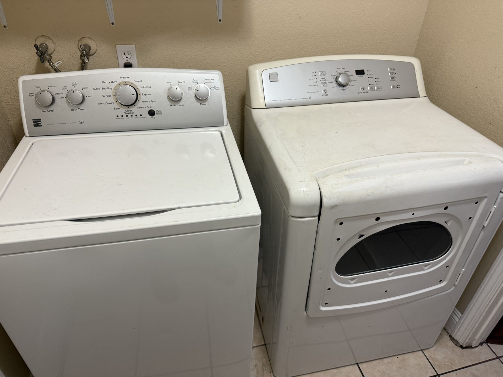 washer and dryer