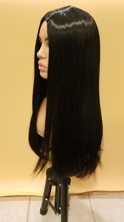 Long Black Straight Wig