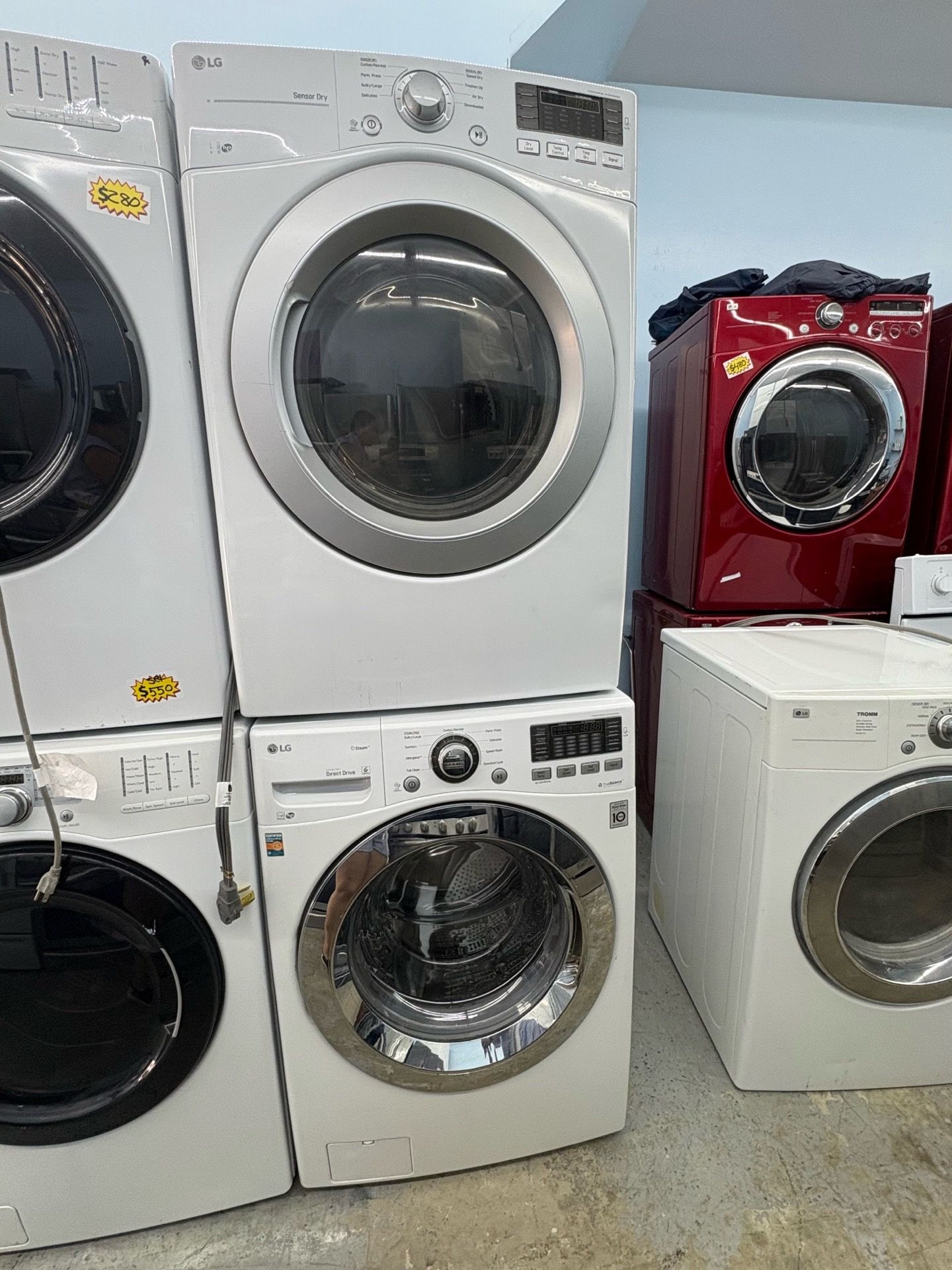 LG Front Louder Washer and Electric Dryer