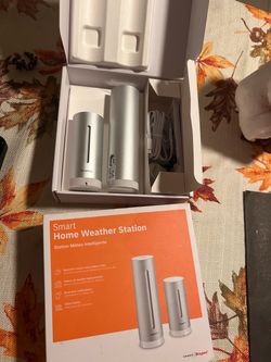 Netatmo Weather Station Indoor Outdoor with Wireless Outdoor Sensor - Compatible with Amazon Alexa & Apple HomeKit