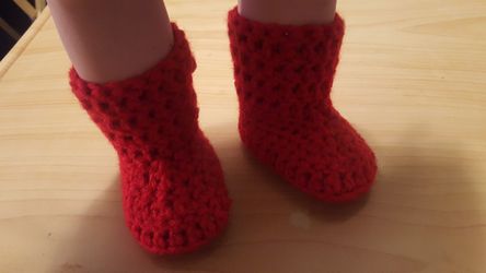 Botitas a crochet