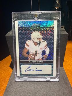 Leaf 2024 Leaf Metal Cameron Ward #LA-CW1 Autograph Blue Shimmer /10