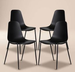 Modern Elegant POLY & BARK Isla Dining Chairs contemporary flair