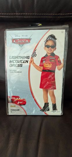 Cars Lightning McQueen Dress Toddler Halloween Costume