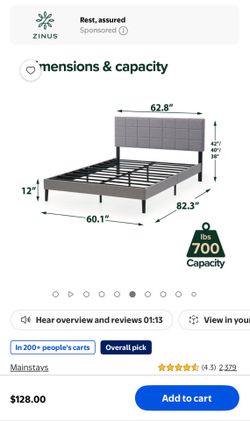 queen bed frame and mattress