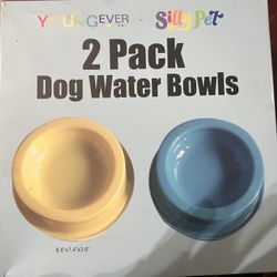2 Pack Dog Water Bowls