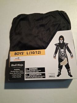 Celebrate brand silver skull ninja costume
