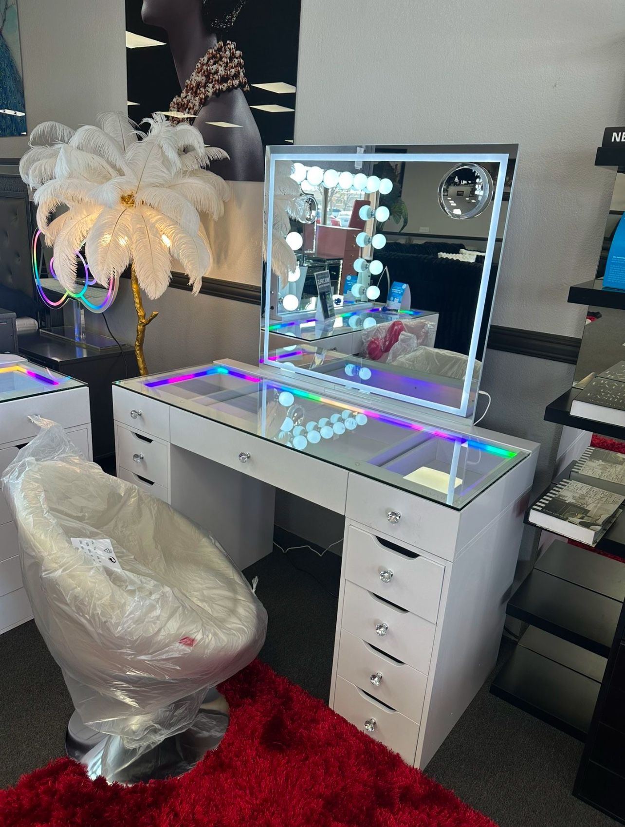 White Vanity Set w/ FREE Chair 🔥SPECIAL🔥