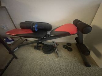 Bar Weights , Bench, Dumble Weights