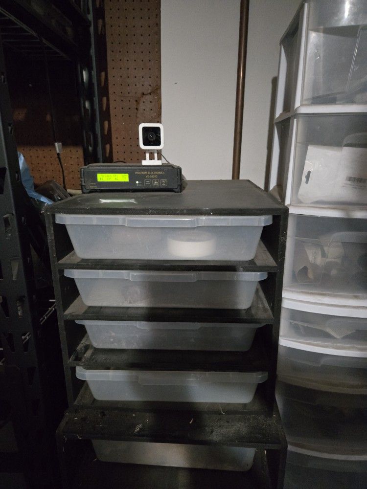 🔥 C Serpents Reptile Rack – 5 Tub w/ Heat Tape & Rheostat