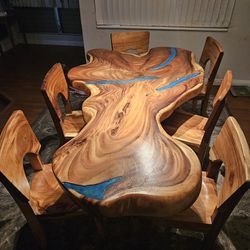One Of A Kind Monkeypod Dinner Table 