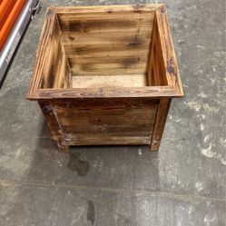 Rustic Wood Planter Plant Holder