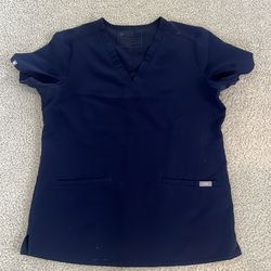 Navy figs top