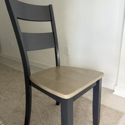 2 Wood Dining Chairs 
