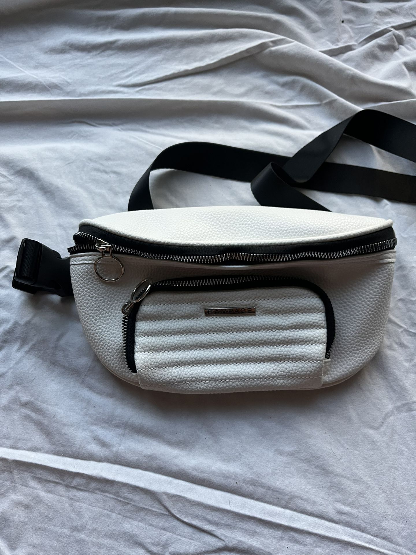 Rampage White Fanny Pack / Waist Bag