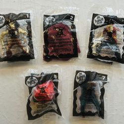Walt Disney Pirates of the Caribbean 2008 McDonald’s Happy Meal Toys (Lot of 5) - New/Sealed  Pirate Captain Skeleton  Pirate Captain Bandana  Sword S