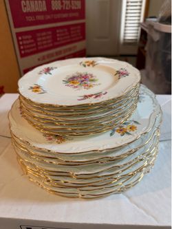Coalport Bone China Dinnerware Set - 19 Pieces with Serving Platter