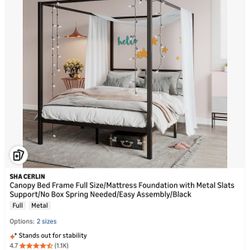 Full Size Bed Frame Canopy