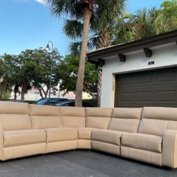 Couch/Sofa Sectional - Microfiber - 1 MONTH OLD - Recliners - Beige - Delivery Available 🚛