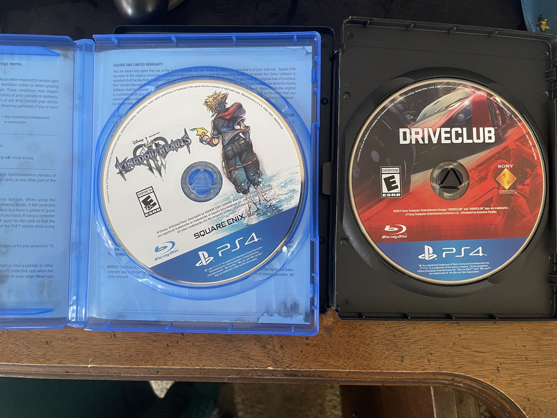PlayStation Games ( Kingdom Hearts 3 And Drive Club 