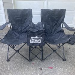 Miller Mgd Logo Double Camp Chair