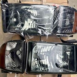 94-01 Dodge Ram Headlights Luces Micas Calaveras Faros Faroles Focos Headlamps 
