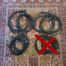 Various pro-audio PA cables - Speakon, 1/4”, Speakon-to-quarter inch