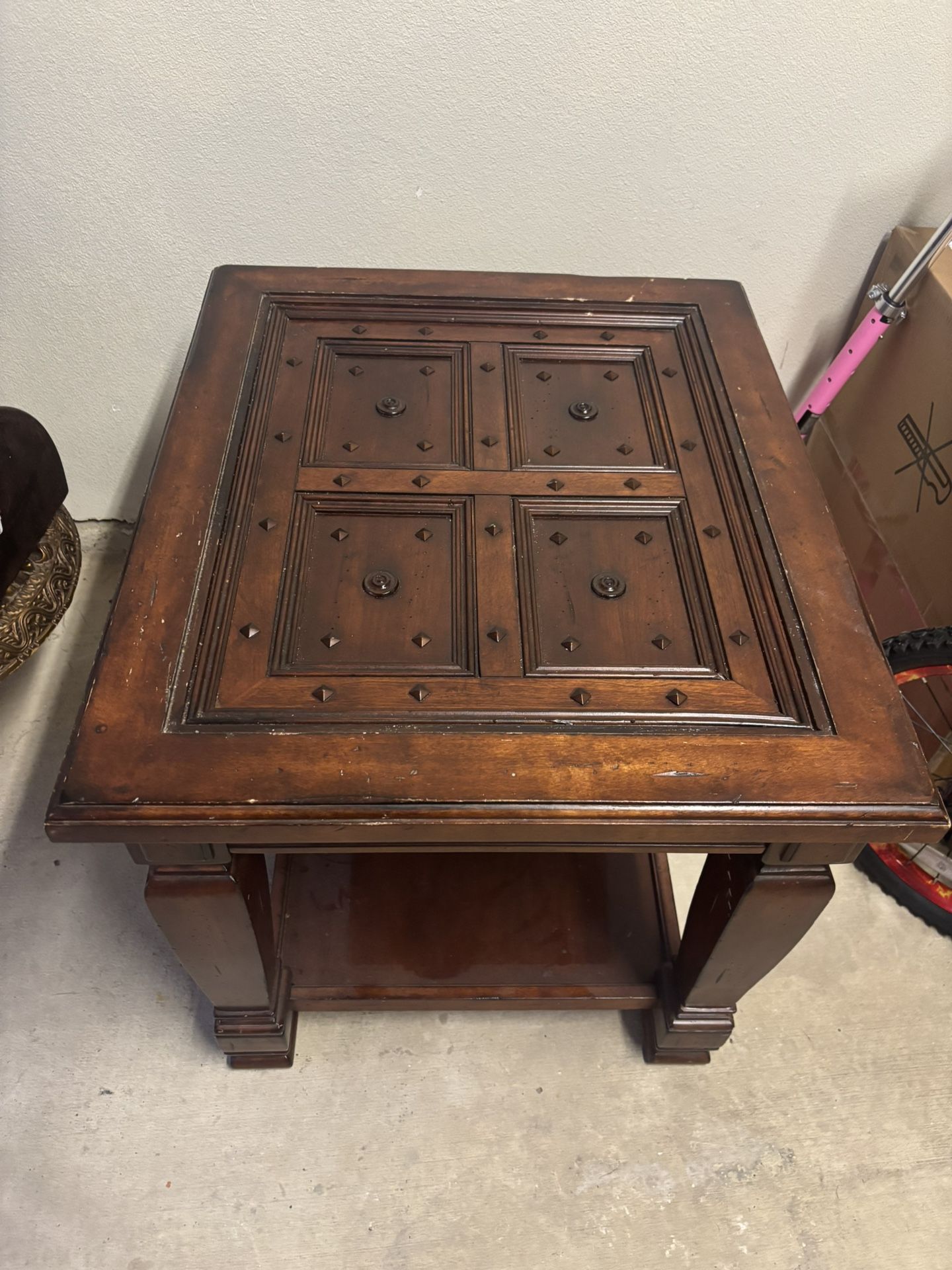 Wood End Table 