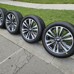 22" CADILLAC ESCALADE V RIMS & TIRES 