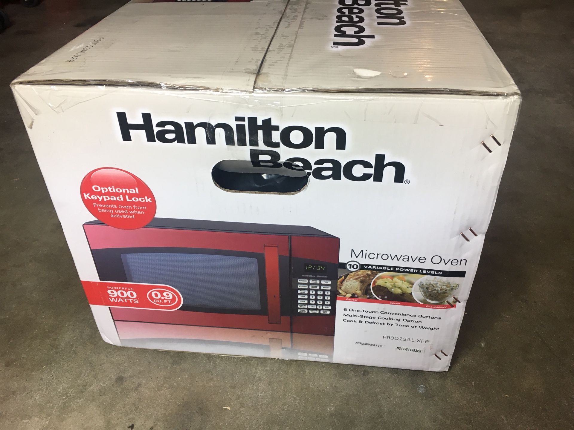 Hamilton Beach 1.1 Cu. ft. Red Microwave – The Market Depot