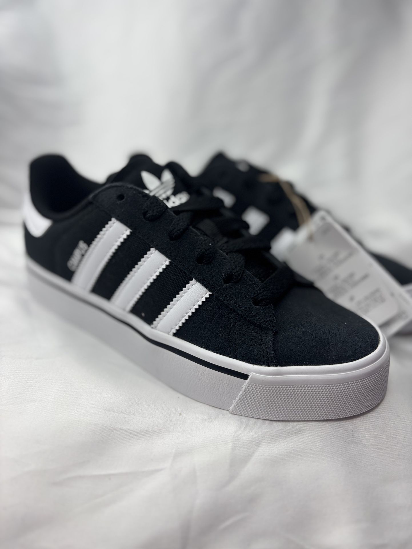 Campus Vulc J Black And White Adidas