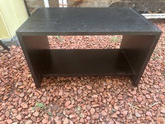 Black TV Stand / Entertainment Center with Storage Shelf