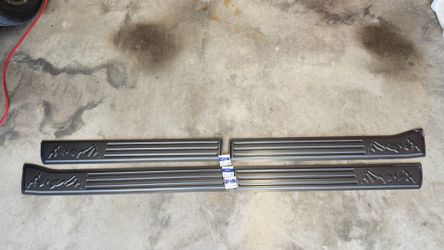 19-25 Ram Carbon Fiber Pattern Door Moldings Trim