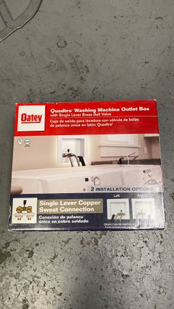 Washing plumbing box
