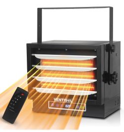 NEW! VENTISOL 7500W Electric Garage Heater 240V Digital Ceiling Mounted Shop Heater for Garage