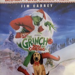 Dr. Seuss’ HOW The GRINCH STOLE Christmas (Blu-Ray + DVD) Jim Carrey!