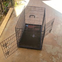 Large (medium) Black Metal Dog Kennel 