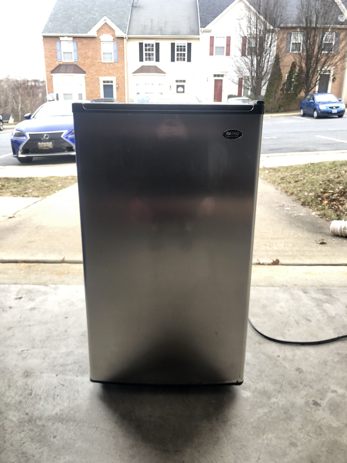 Stainless Steel Mini Fridge FRESHLY CLEANED