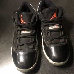 : Jordan 4 11 Retro Low Blackh/Infrared-Pure Platinum