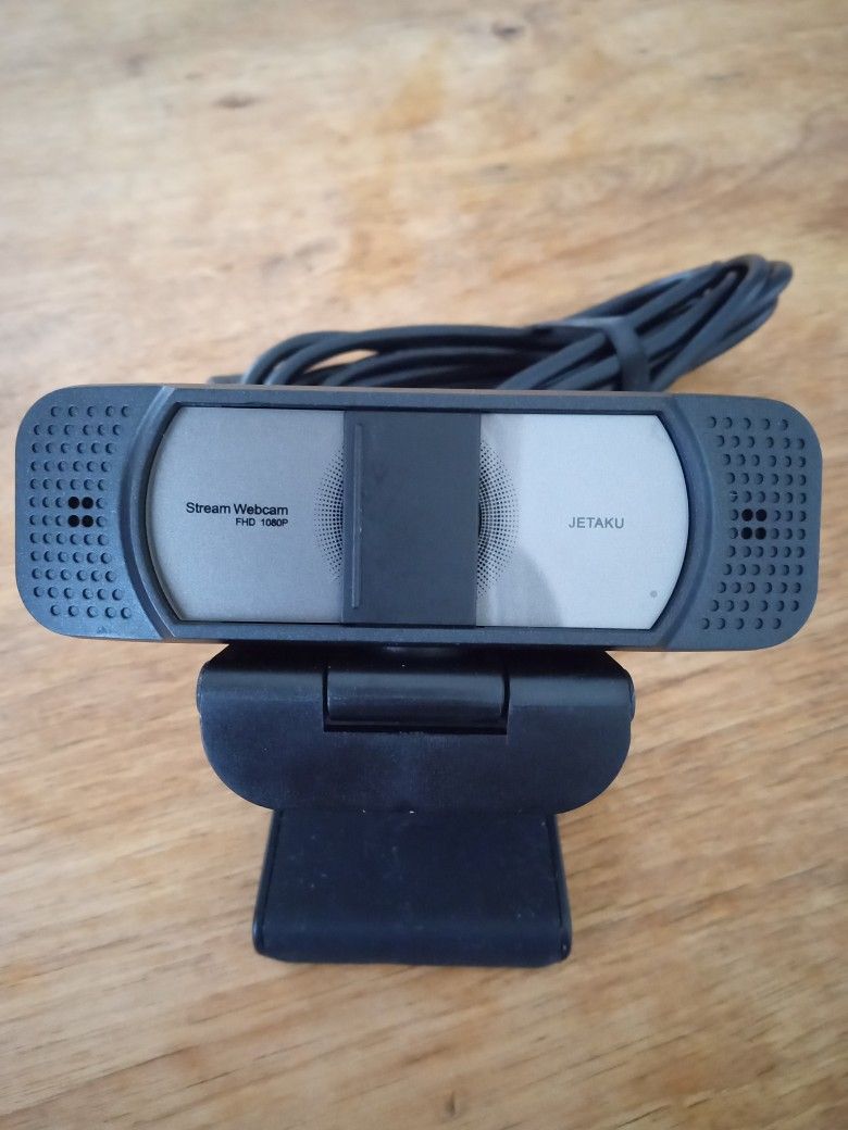 JETAKU STREAM WEBCAM FULLHD 1080P CAMERA WITH PRIVACY COVER STEREO MICROPHONO 