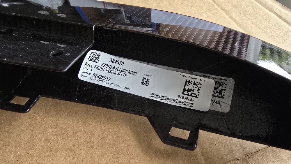 Cadillac Ct5 V Blackwing Front Splitter And Looks Like Sideskirt Assemblies Used Damaged