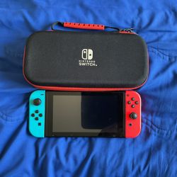 Nintendo Switch With Case 