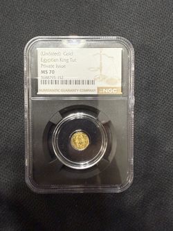 Gold Egyptian King Tut Coin